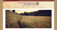 Desktop Screenshot of biographysocialart.org